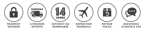 Satisfait ou remboursé, retour facile ,expédition mondial