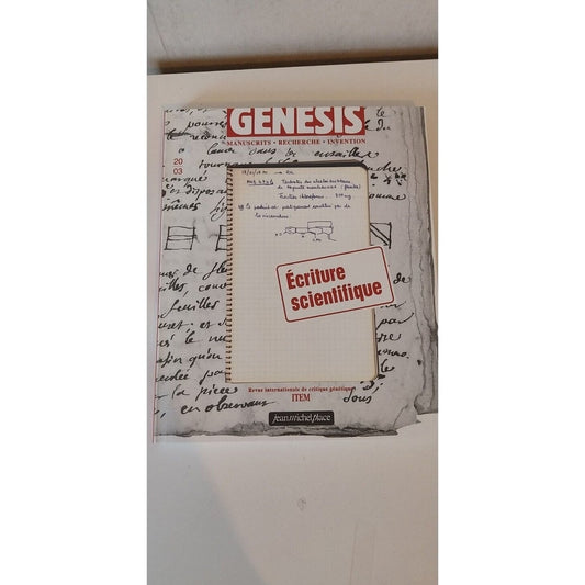 Genesis N° 20/3 - Ecriture Scientifique - Anouk Barberousse